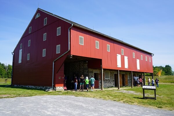 living history at historic red barn