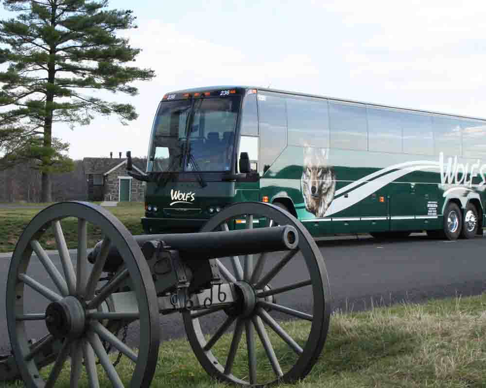Wolf's Bus Lines Destination Gettysburg