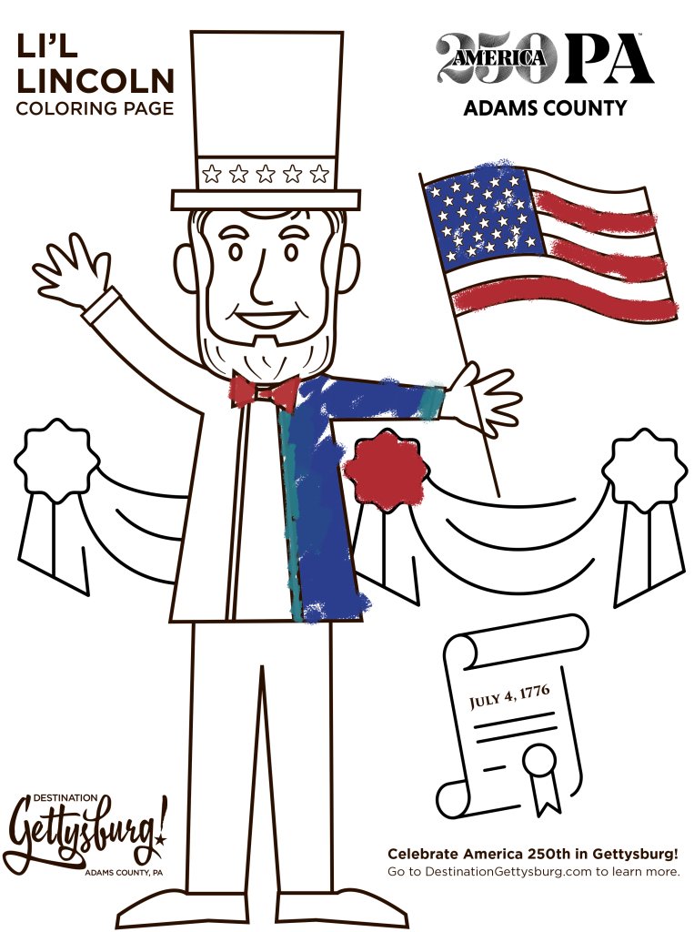 Color Li’l Lincoln Outside the Lines
